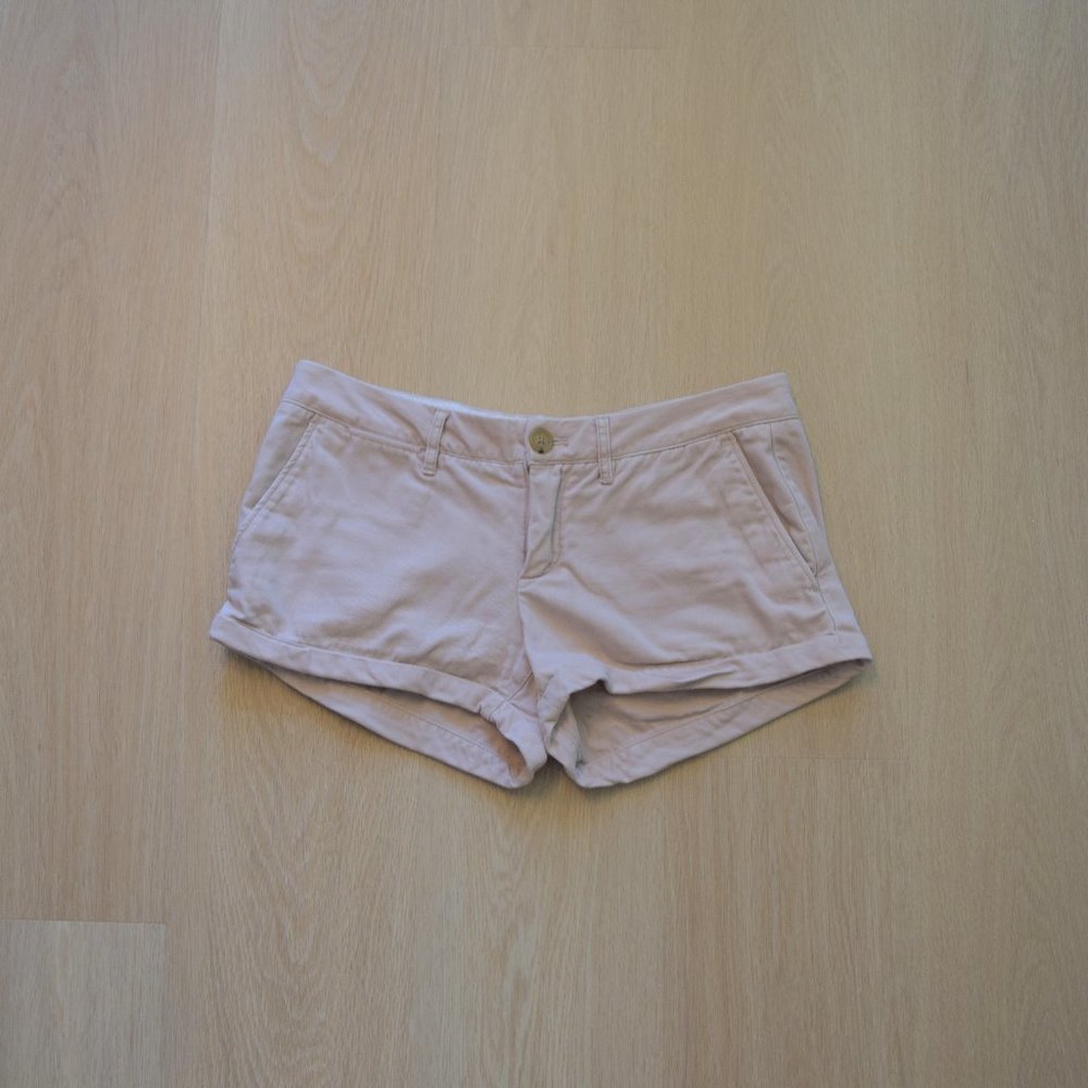 MOVING SALE- Vintage y2k TNA Light Pink Cuffed Micro Shorts